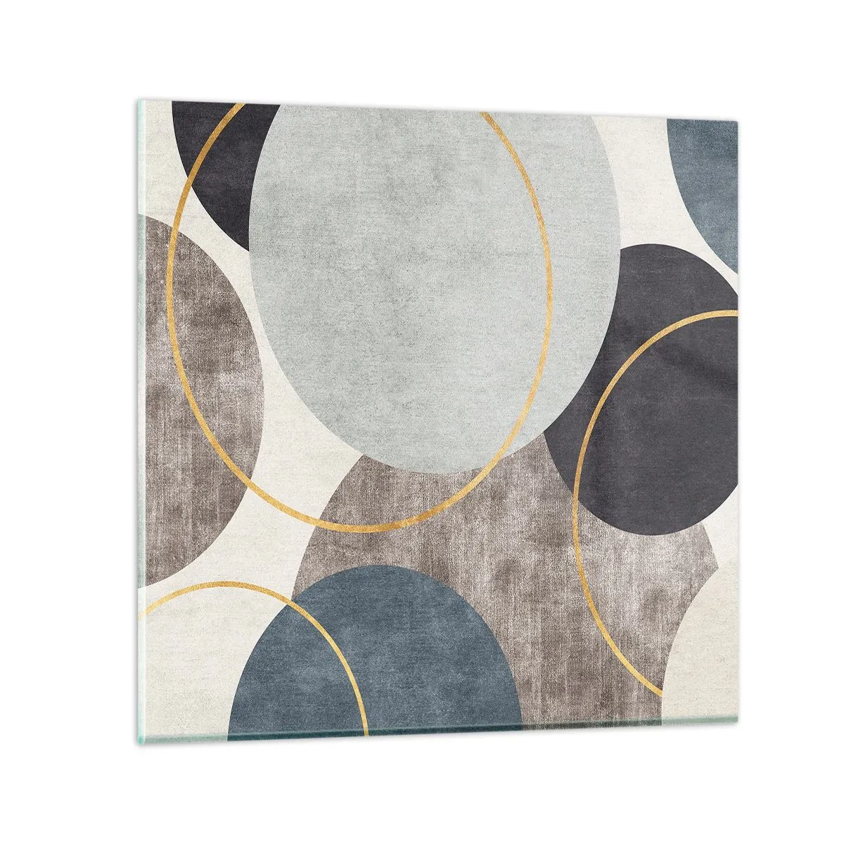 Quadro su vetro - Un cerchio dietro l'altro - 30x30 cm