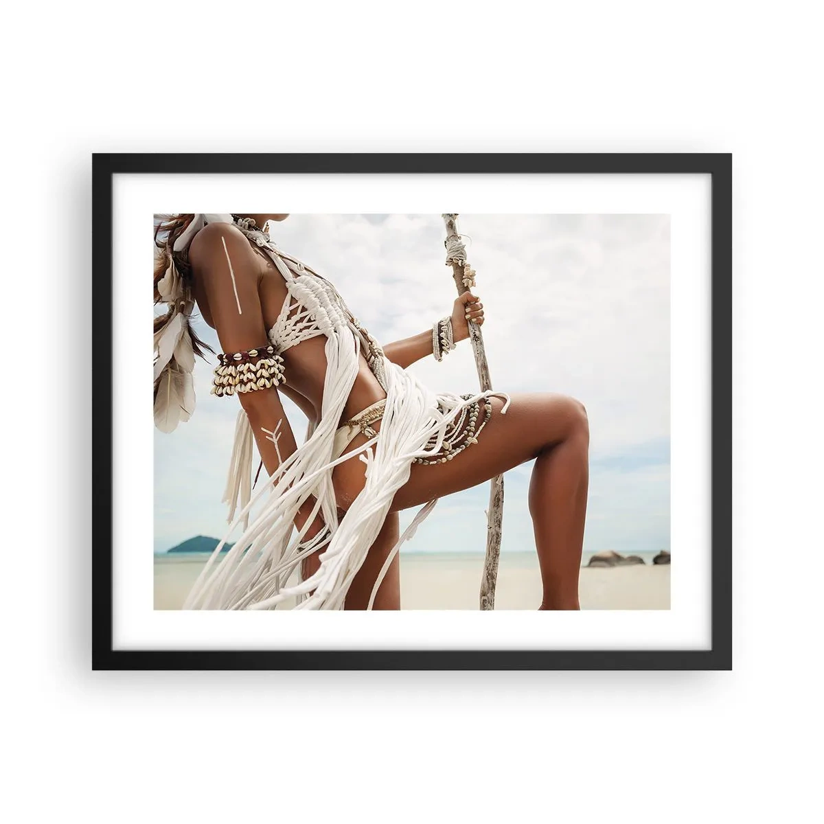 Poster in cornice nera - La sacerdotessa del sole - 50x40 cm