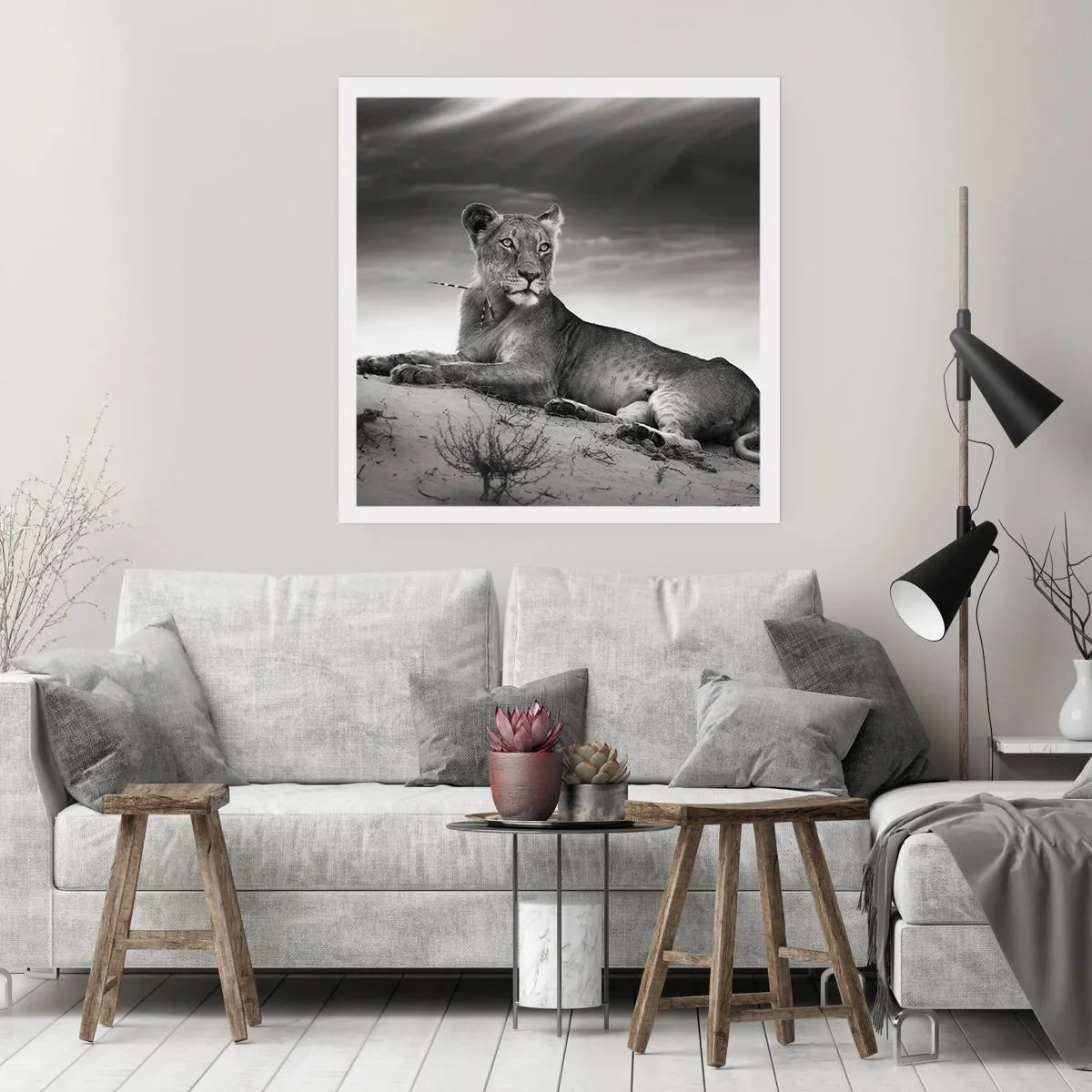 Poster - Il riposo della regina del deserto - 30x30 cm