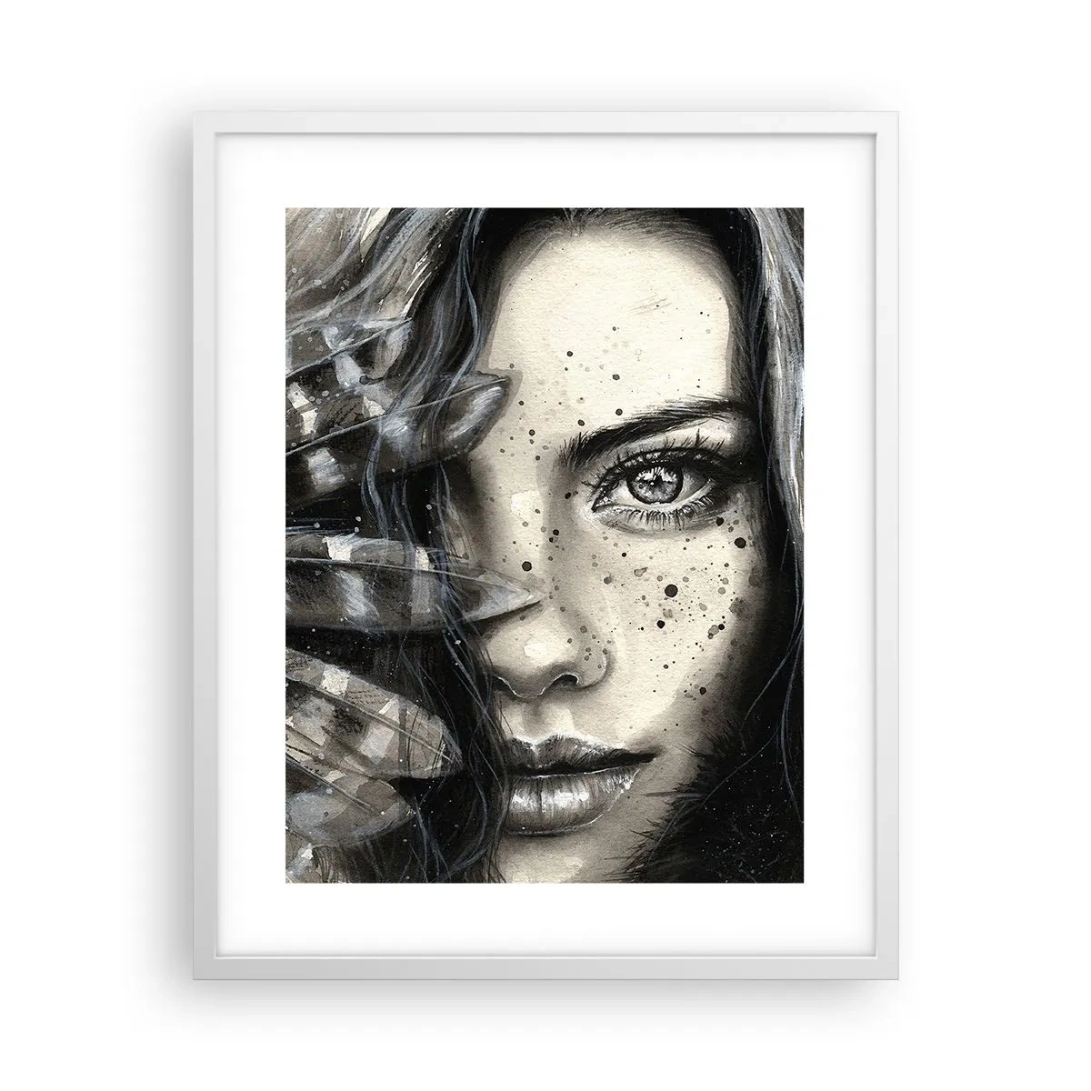 Poster in cornice bianca - Bellezza selvaggia - 40x50 cm