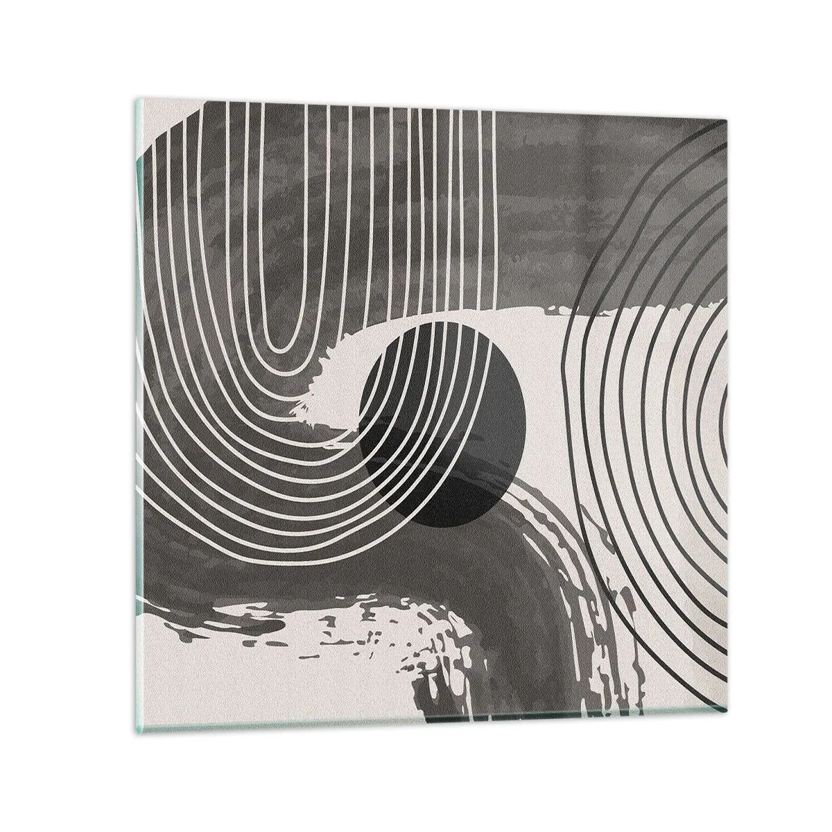 Quadro su vetro - L'ovale vittorioso - 30x30 cm