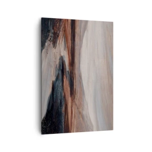 Quadro su tela - Stampe su Tela - Un paesaggio pittoresco con un fiume e montagne - 70x100cm - Valle tranquilla - Decorazione murale moderna per soggiorno e camera da letto ARTTOR