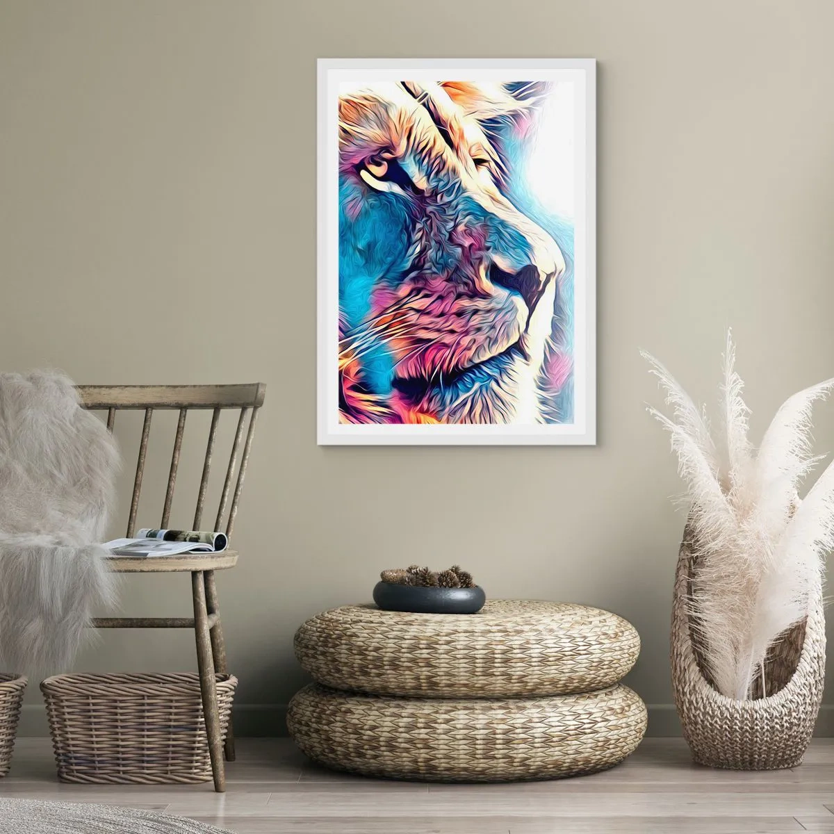 Poster in cornice bianca - La saggezza della natura - 40x50 cm