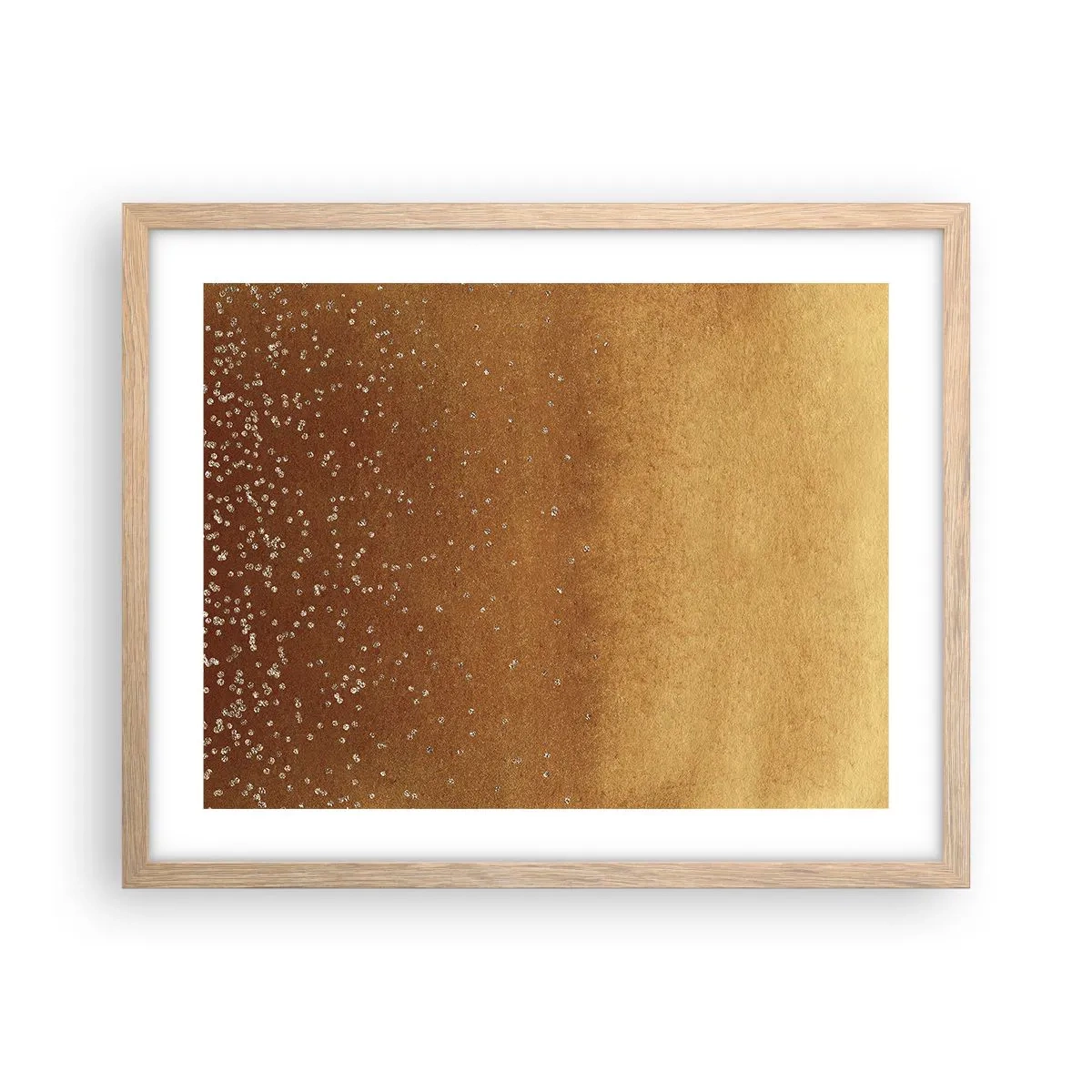 Poster in cornice rovere chiaro - La nascita della luce - 50x40 cm