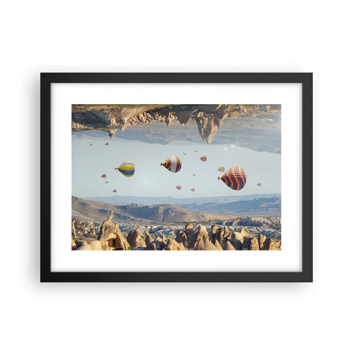 Poster in cornice nera - Qui tutto è possibile - 40x30 cm