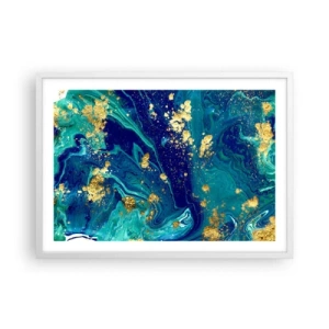 Poster in cornice bianca - Petali di sole - 70x50 cm