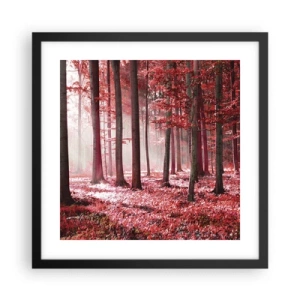 Poster in cornice nera - Anche rosso è bello - 40x40 cm