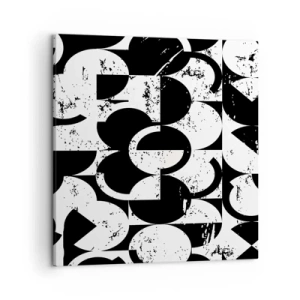 Quadro su tela - Stampe su Tela - Il bianco è bianco, il nero è nero - 50x50 cm