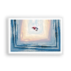 Poster in cornice bianca - In un'altra dimensione - 91x61 cm