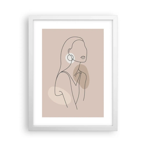 Poster in cornice bianca - Icona di giovinezza - 30x40 cm