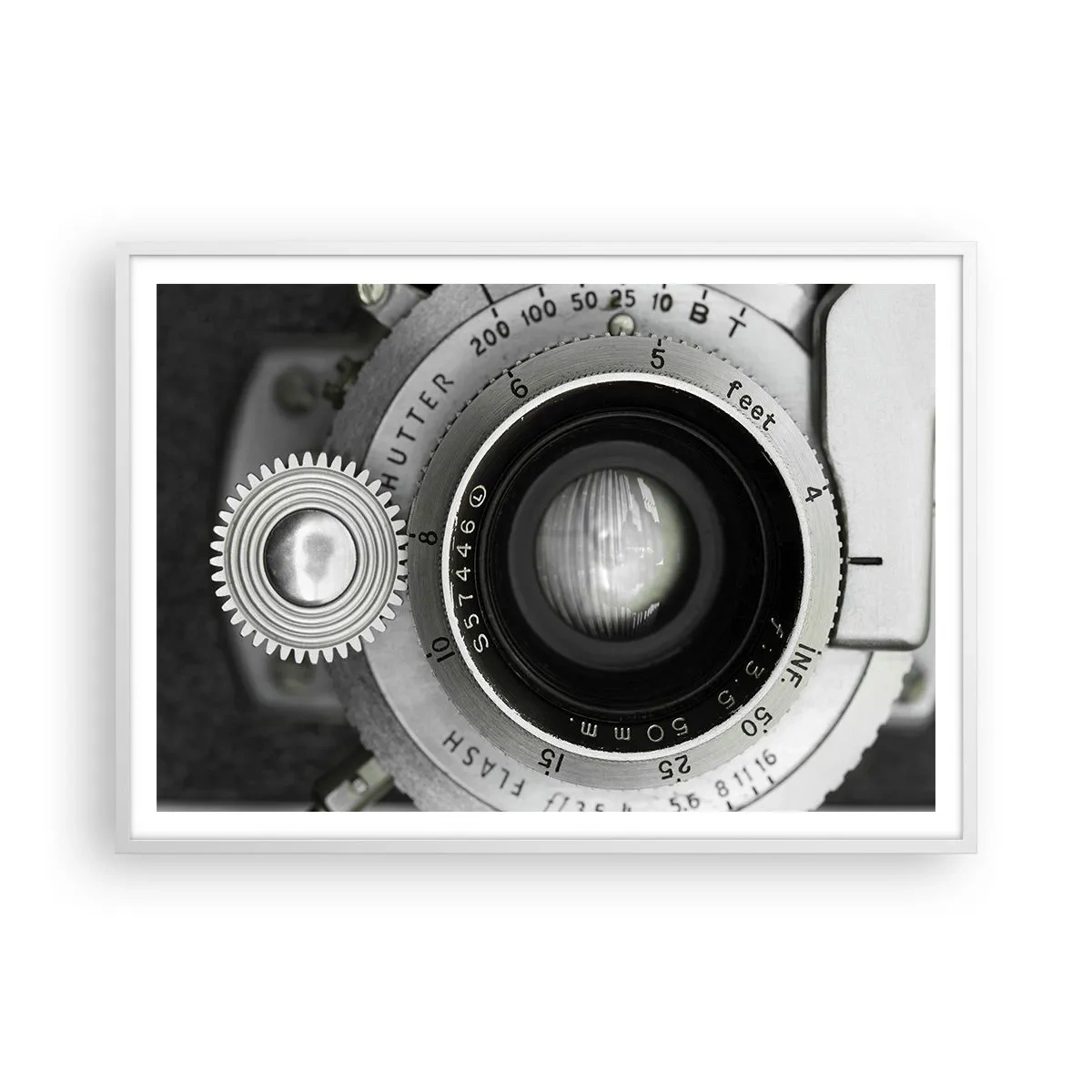 Poster in cornice bianca - Racconto su Hollywood - 100x70 cm