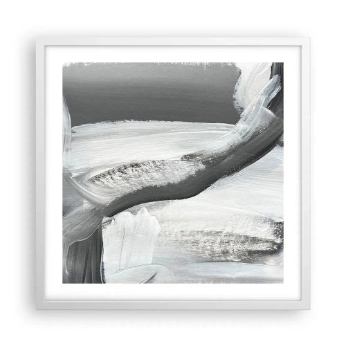 Poster in cornice bianca - Movimento deciso - 50x50 cm
