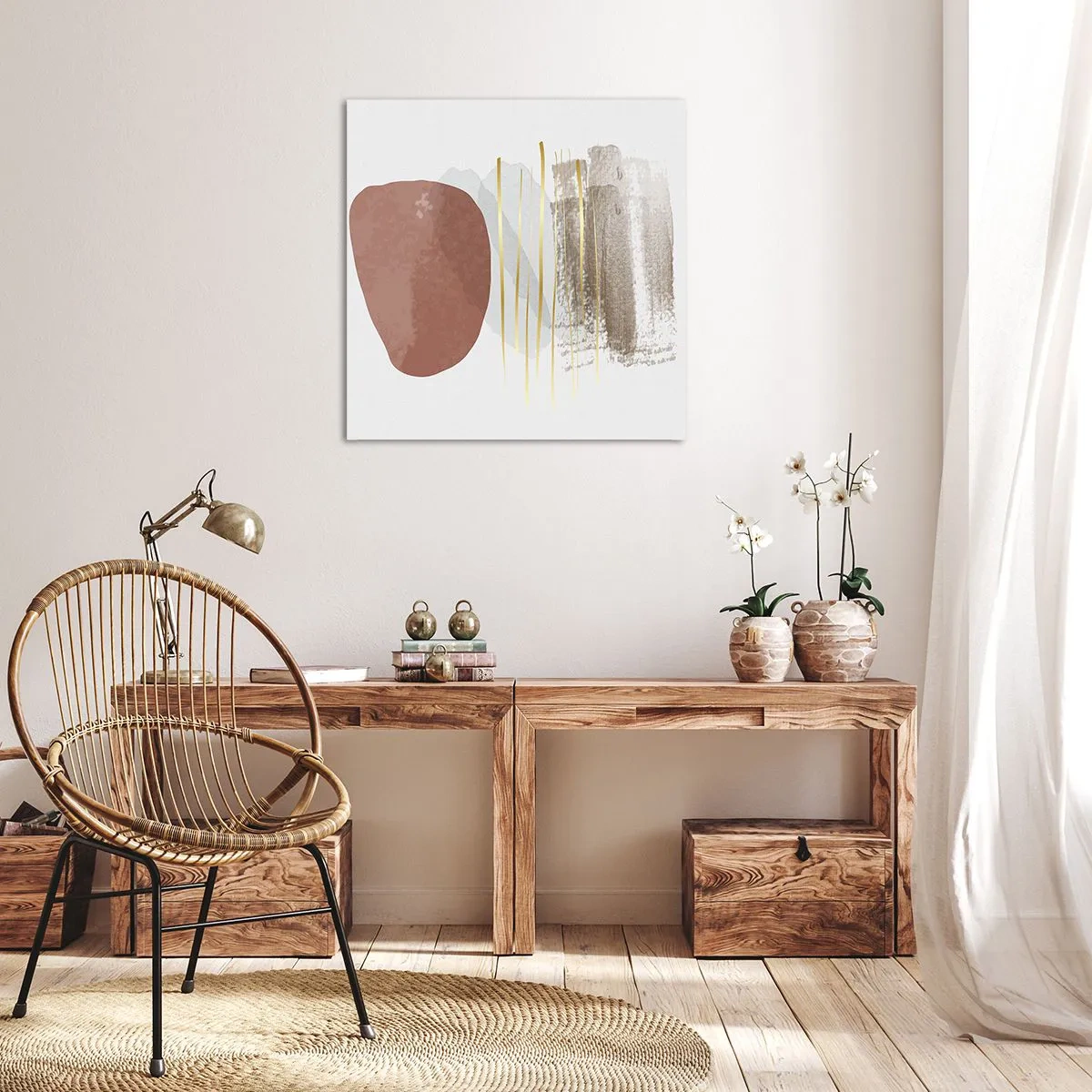 Quadro su tela - Stampe su Tela - Colonnato astratto - 70x70 cm