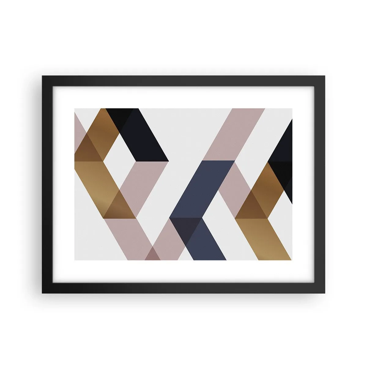 Poster in cornice nera - Piani e angoli - 40x30 cm