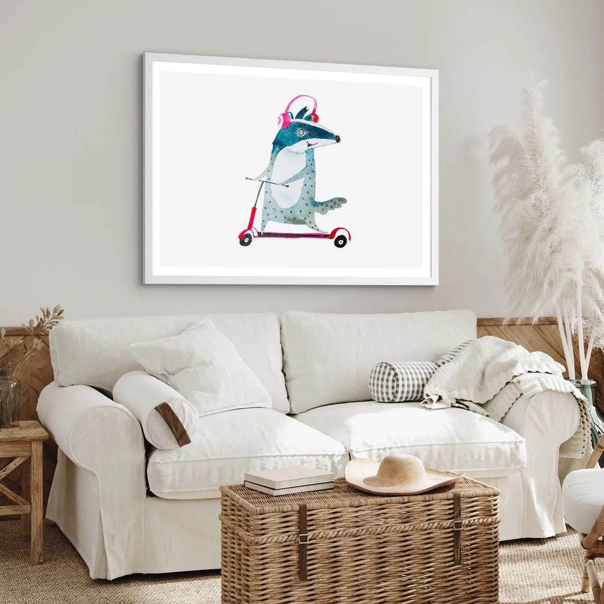 Poster in cornice bianca - Tassi di gioia - 50x40 cm