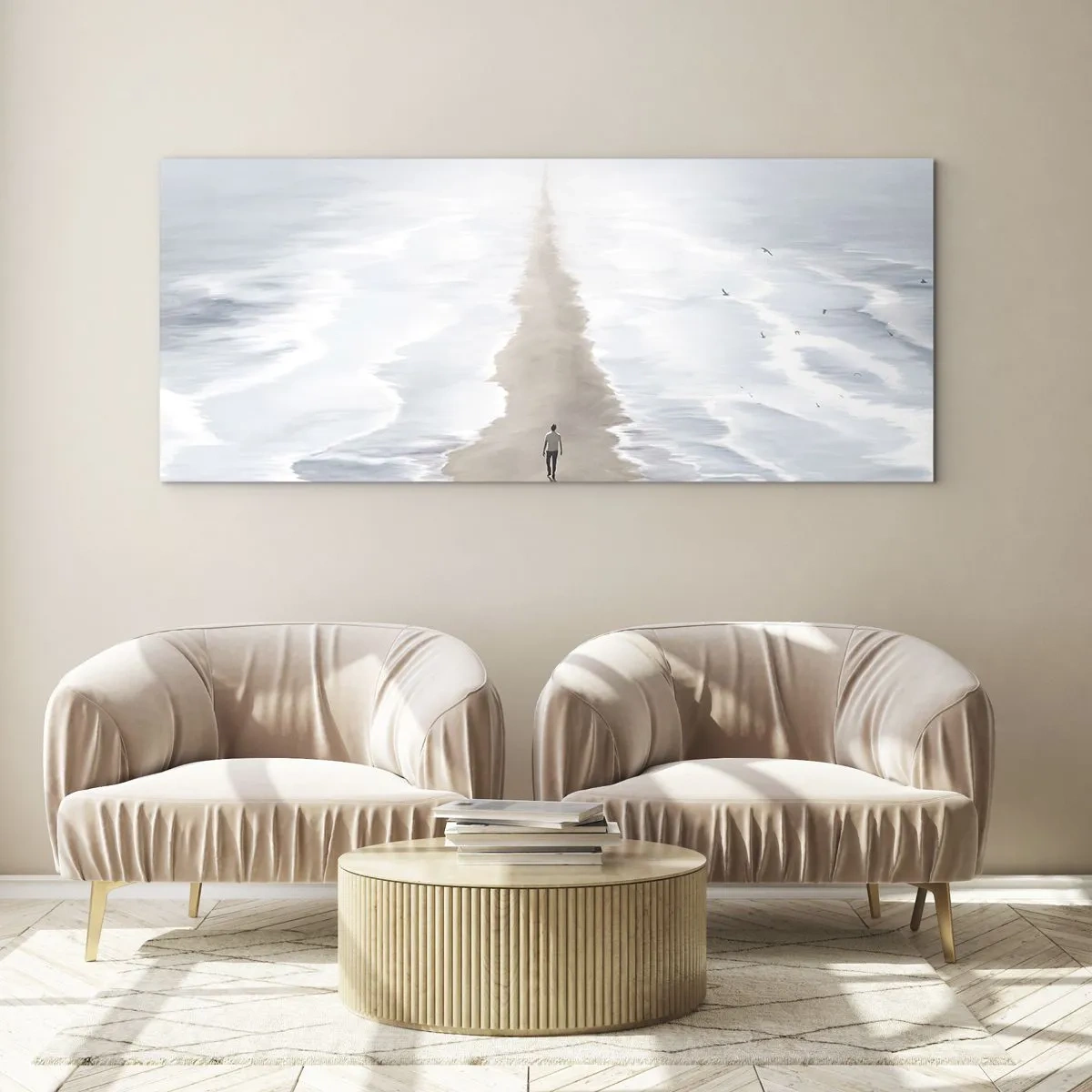 Quadro su vetro - Un futuro luminoso - 100x40 cm