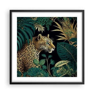 Poster in cornice nera - Il signore della giungla - 50x50 cm