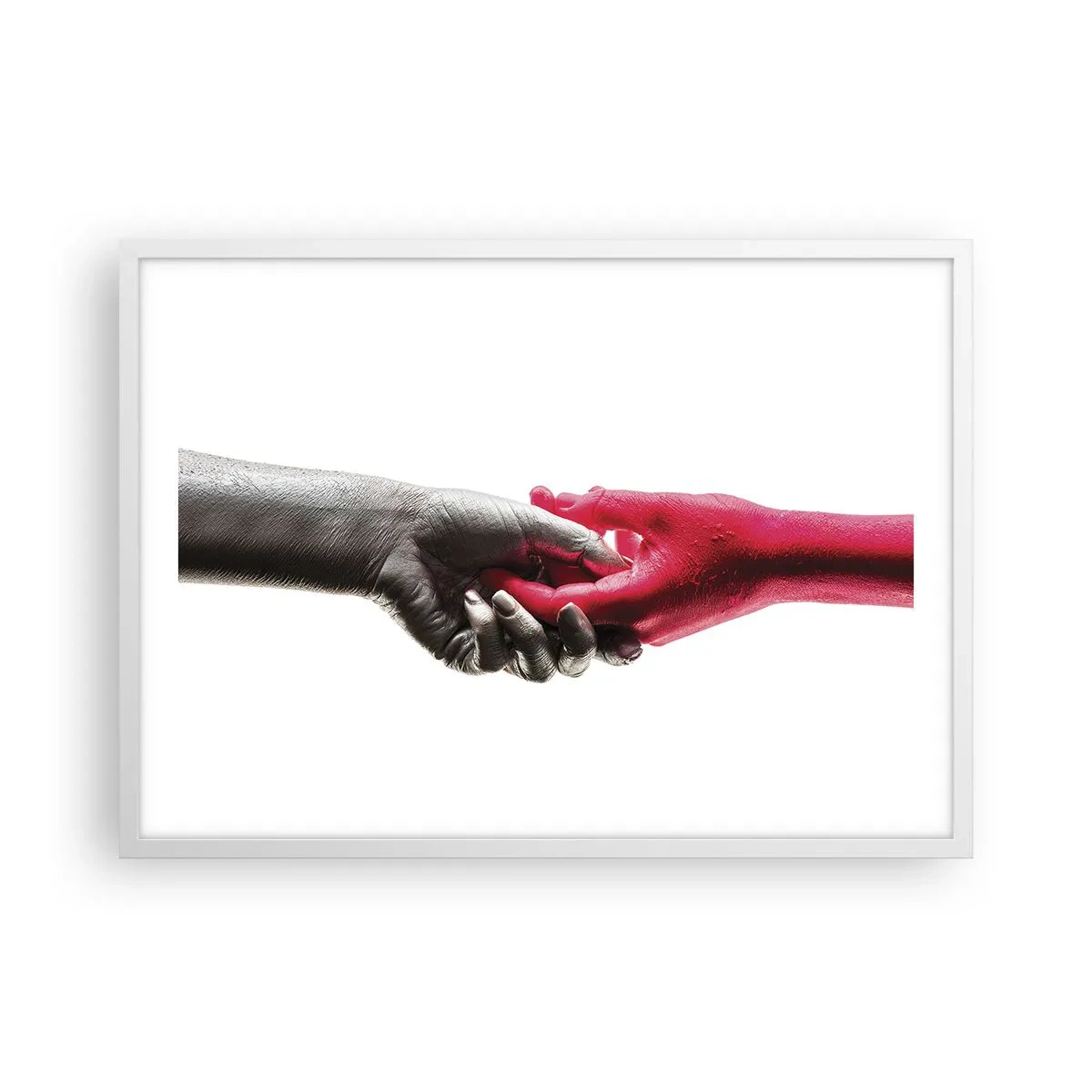 Poster in cornice bianca - Insieme, sebbene diversi - 70x50 cm