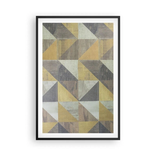 Poster in cornice nera - Secondo i triangoli - 61x91 cm