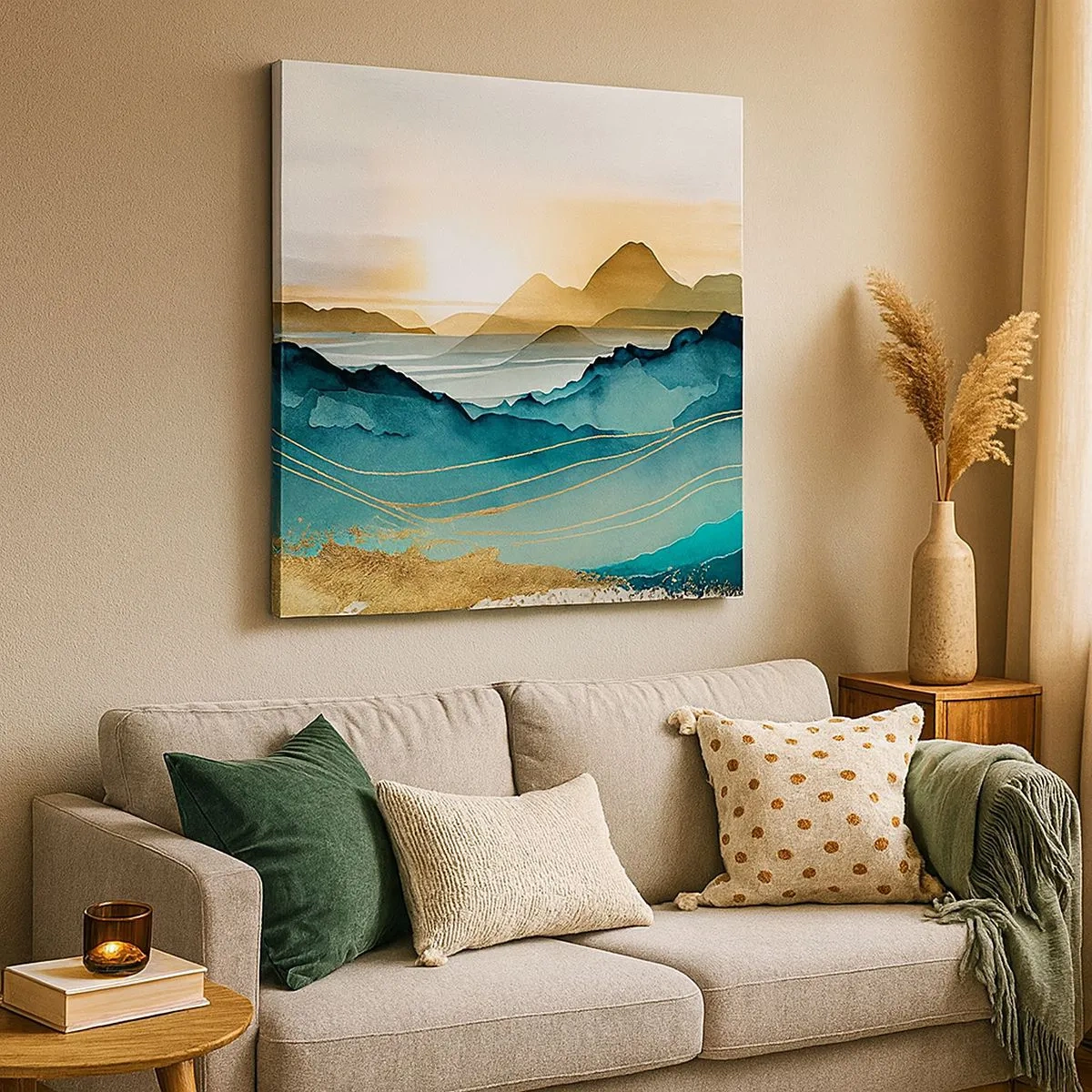 Quadro su tela - Stampe su Tela - Paesaggio ai confini dell'astrazione - 30x30 cm