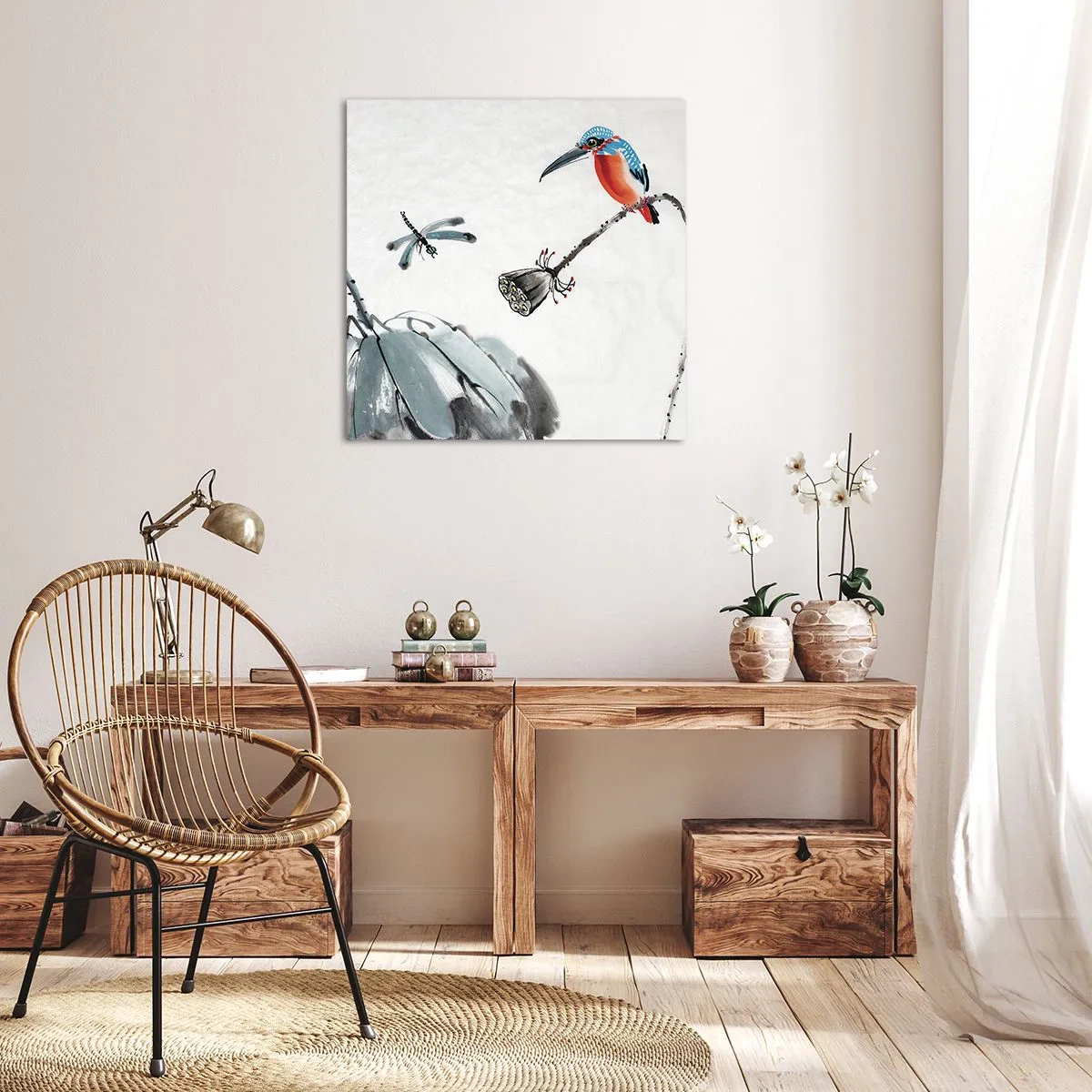 Quadro su tela - Stampe su Tela - La vita del prato - 60x60 cm