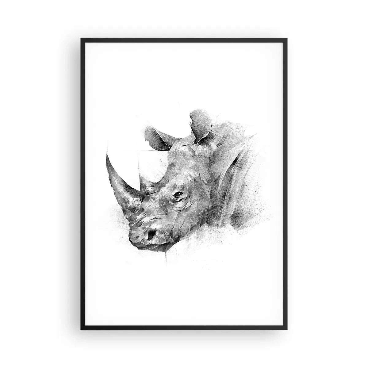 Poster in cornice nera - Ritratto africano - 70x100 cm