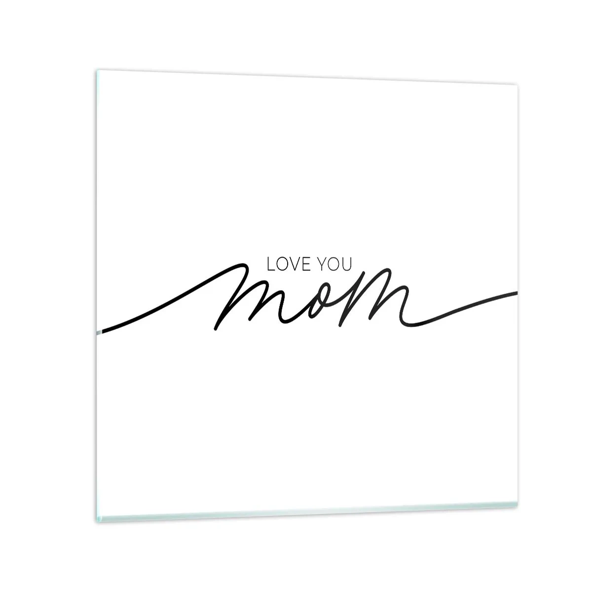 Quadro su vetro - Grande commozione - 40x40 cm