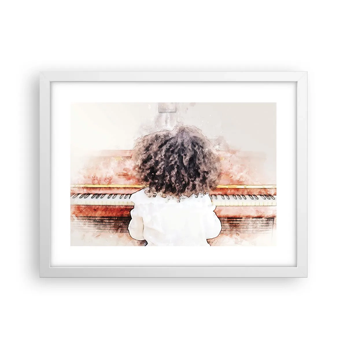 Poster in cornice bianca - Nel nuovo mondo - 40x30 cm