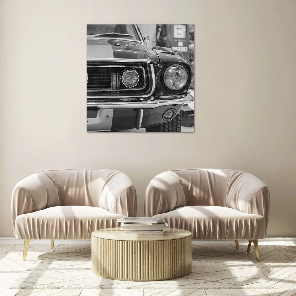 Quadro su vetro - A rotta di collo - 70x70 cm