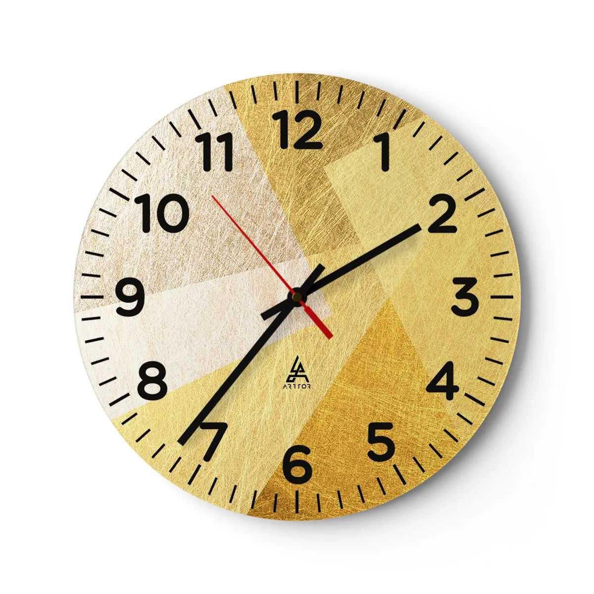 Orologio da parete - Orologio in Vetro - La pace della geometria - 40x40 cm