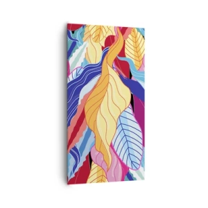Quadro su tela - Stampe su Tela - Disordine colorato - 65x120 cm