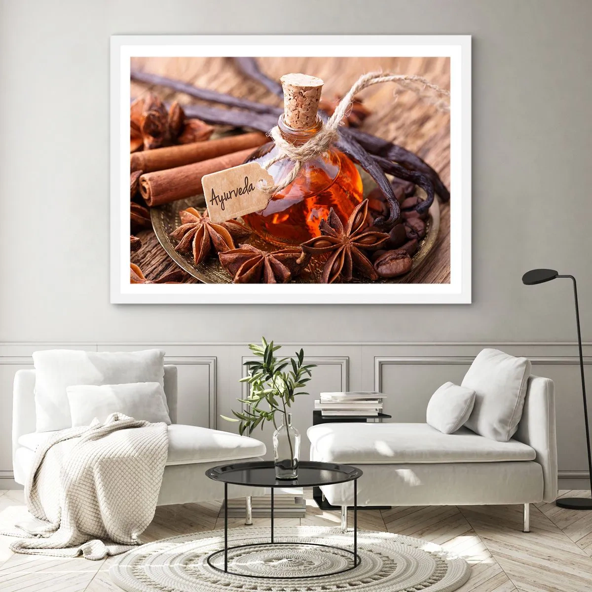 Poster in cornice bianca - Verso l'unità del corpo e dell'anima - 100x70 cm