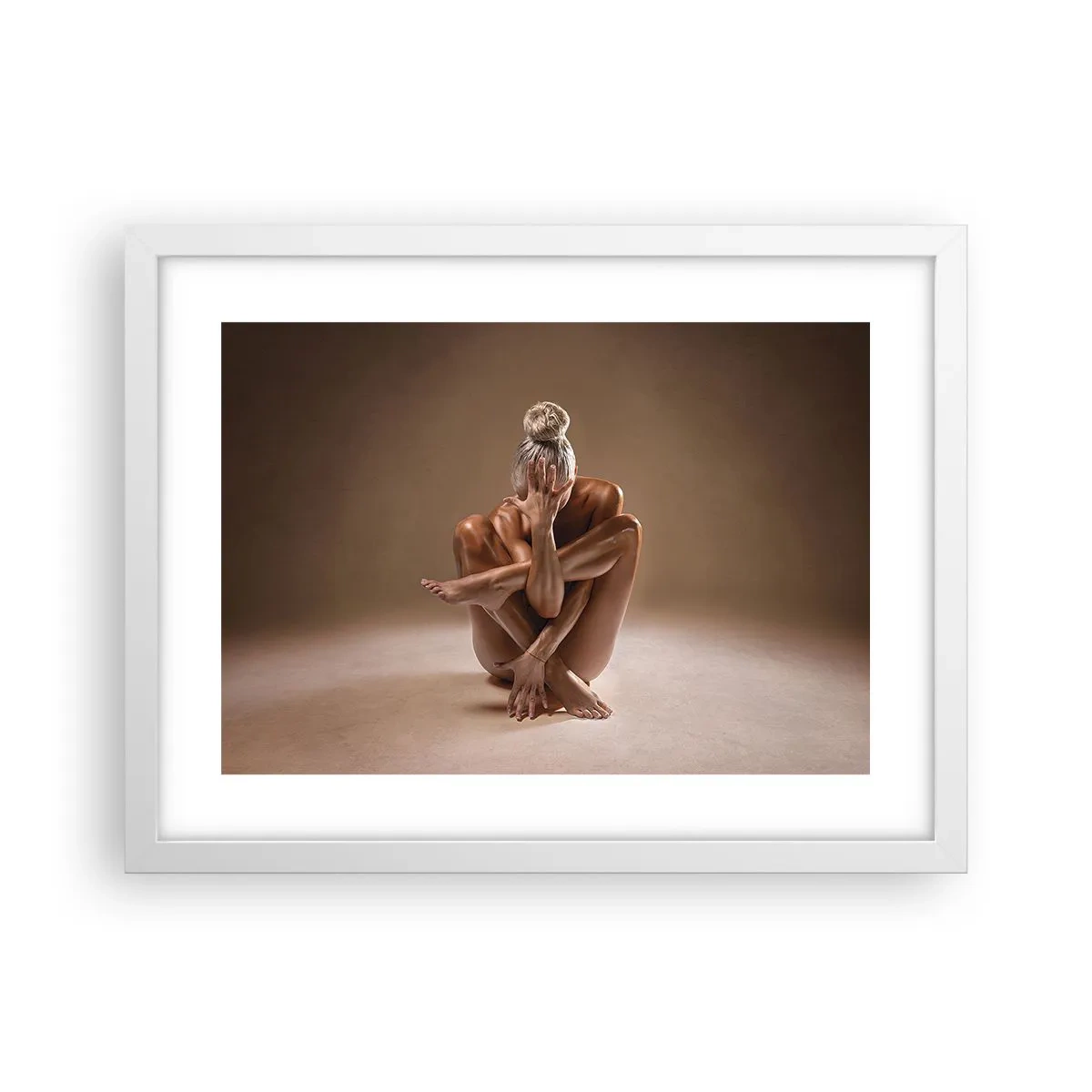 Poster in cornice bianca - Unità di corpo e anima - 40x30 cm