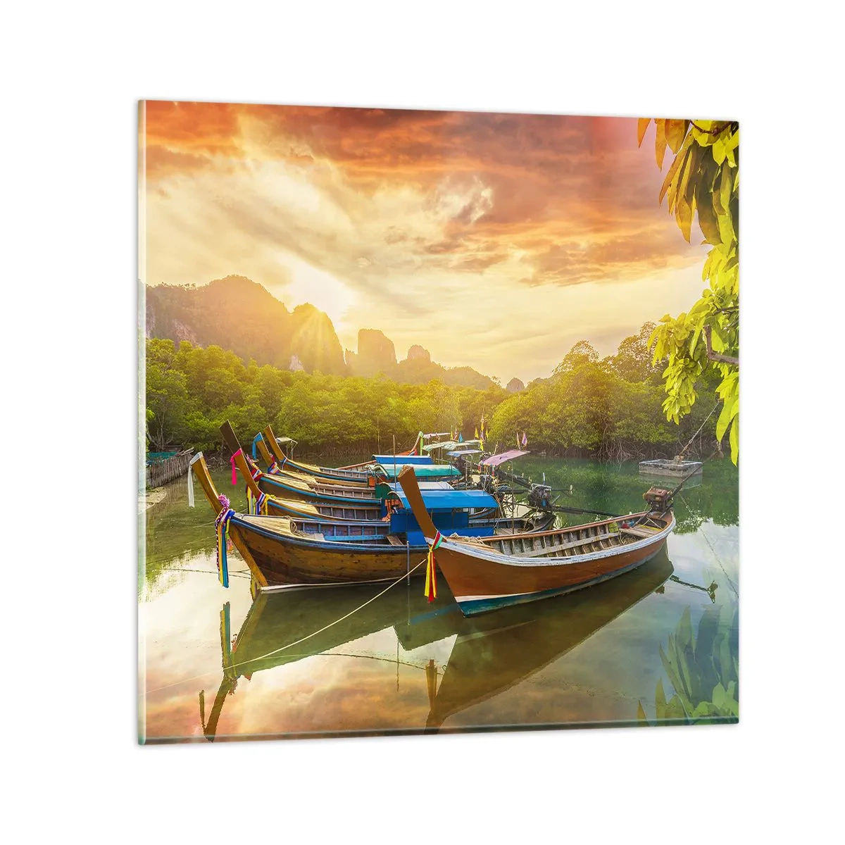 Quadro su vetro - Prima di un giorno di lavoro - 40x40 cm