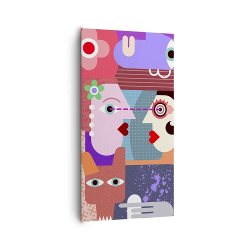 Quadro su tela - Stampe su Tela - Faccia a faccia - 65x120 cm