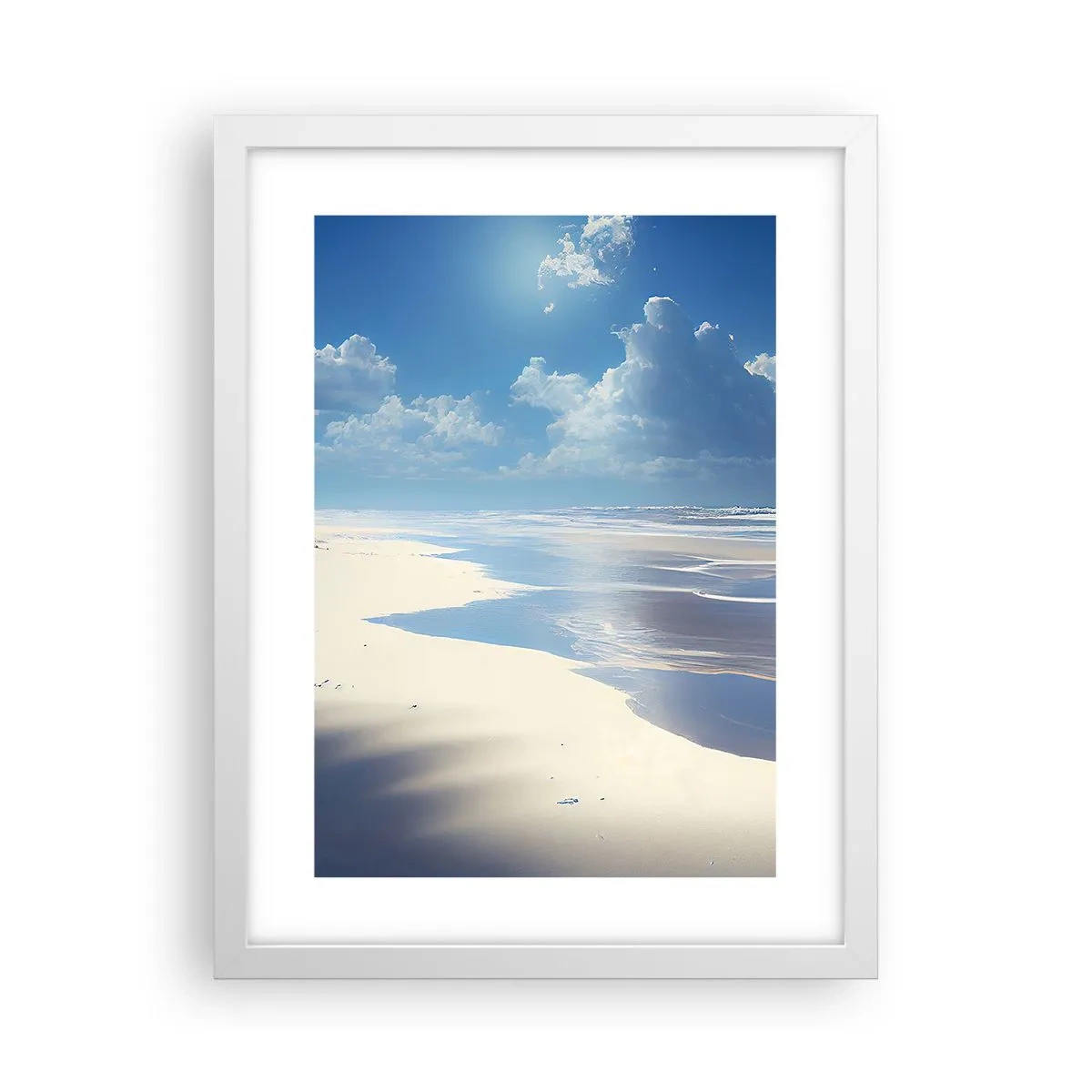 Poster in cornice bianca - Vacanze in paradiso - 30x40 cm