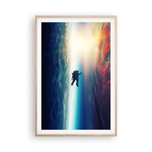 Poster in cornice rovere chiaro - Affrontando l'universo - 61x91 cm