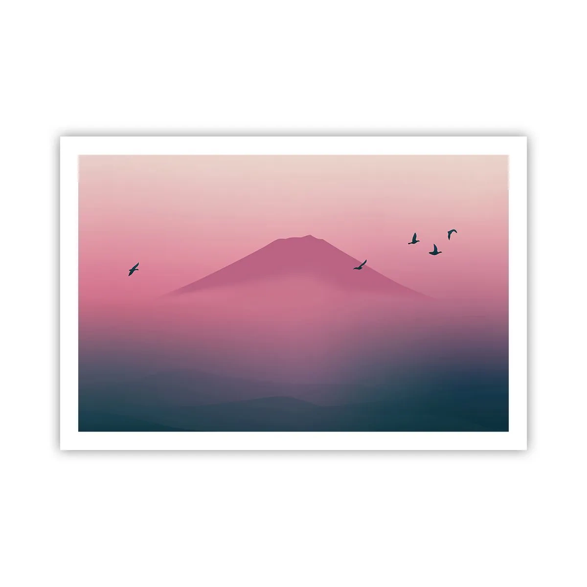 Poster - Viandanti sopra le nuvole - 91x61 cm