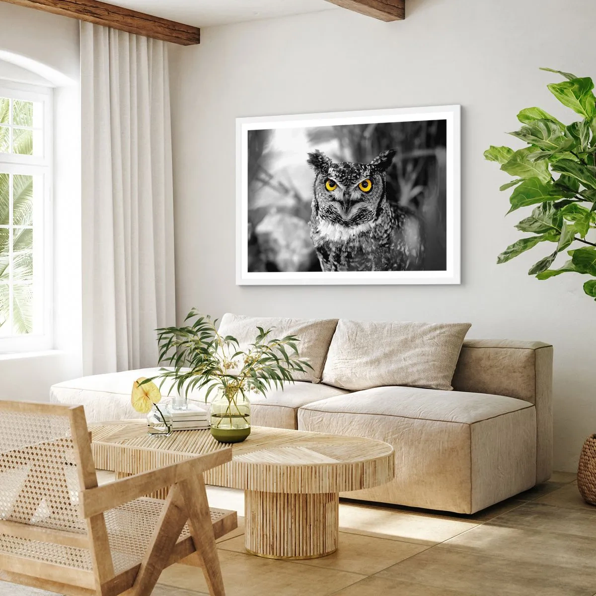 Poster in cornice bianca - Non si può nascondere niente - 40x30 cm