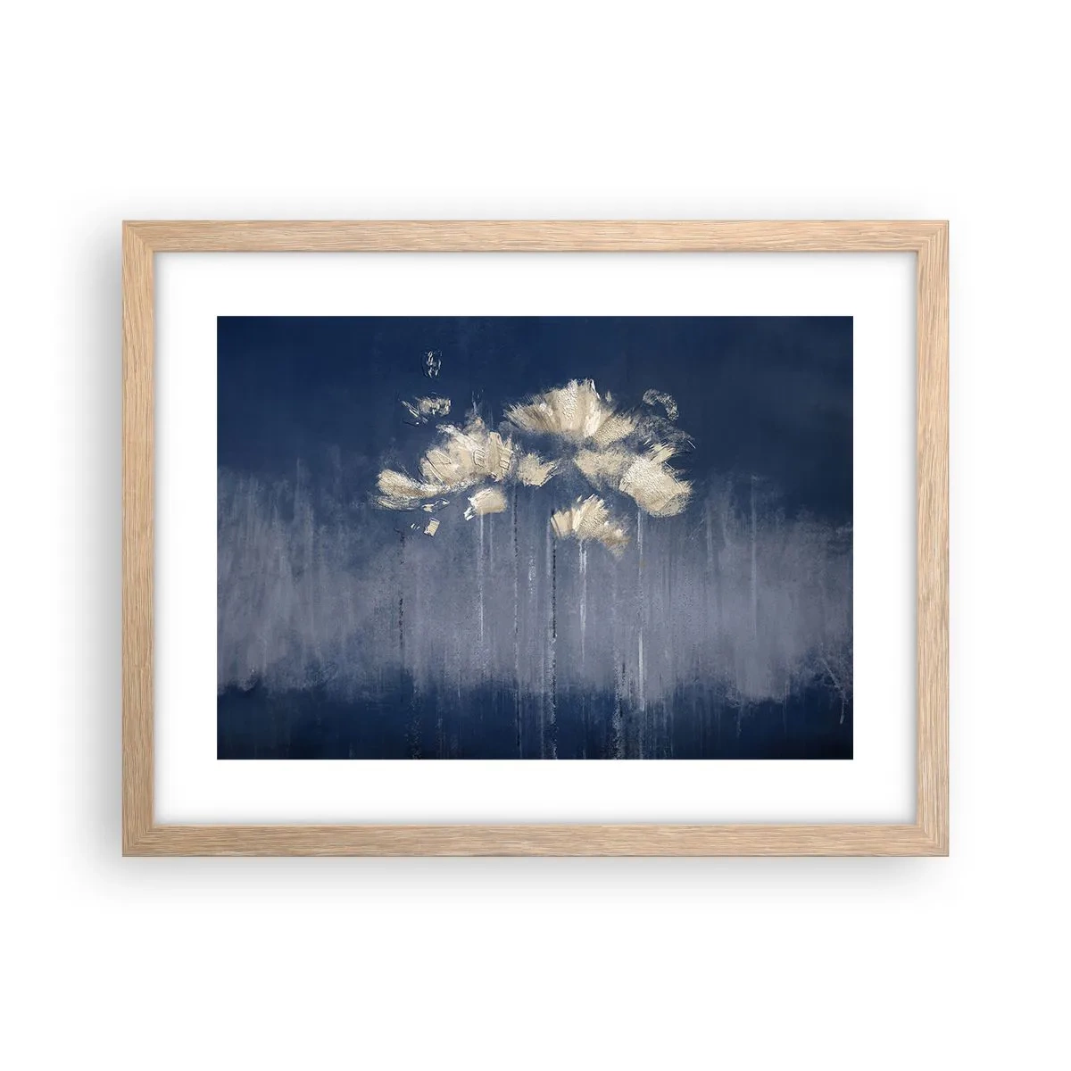 Poster in cornice rovere chiaro - Come petali al vento - 40x30 cm