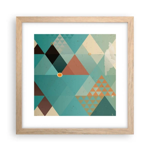 Poster in cornice rovere chiaro - Unità della molteplicità, molteplicità dell'unità - 30x30 cm