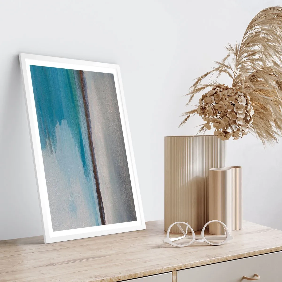 Poster in cornice bianca - Paesaggio orizzontale - 61x91 cm