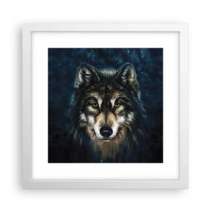 Poster in cornice bianca - Alfa? E omega - 30x30 cm