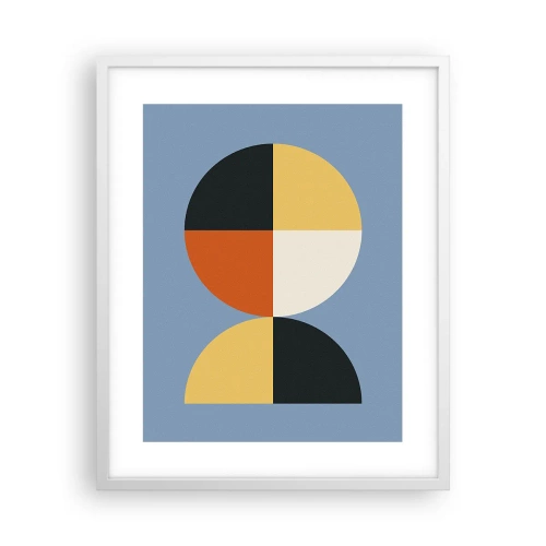 Poster in cornice bianca - Guarda e conta - 40x50 cm