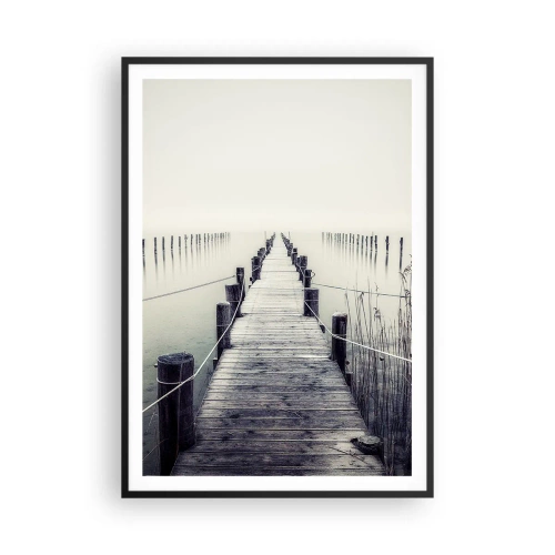 Poster in cornice nera - Immergiti nella pace - 70x100 cm