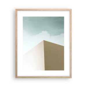 Poster in cornice rovere chiaro - Geometria di un'estate assolata - 40x50 cm
