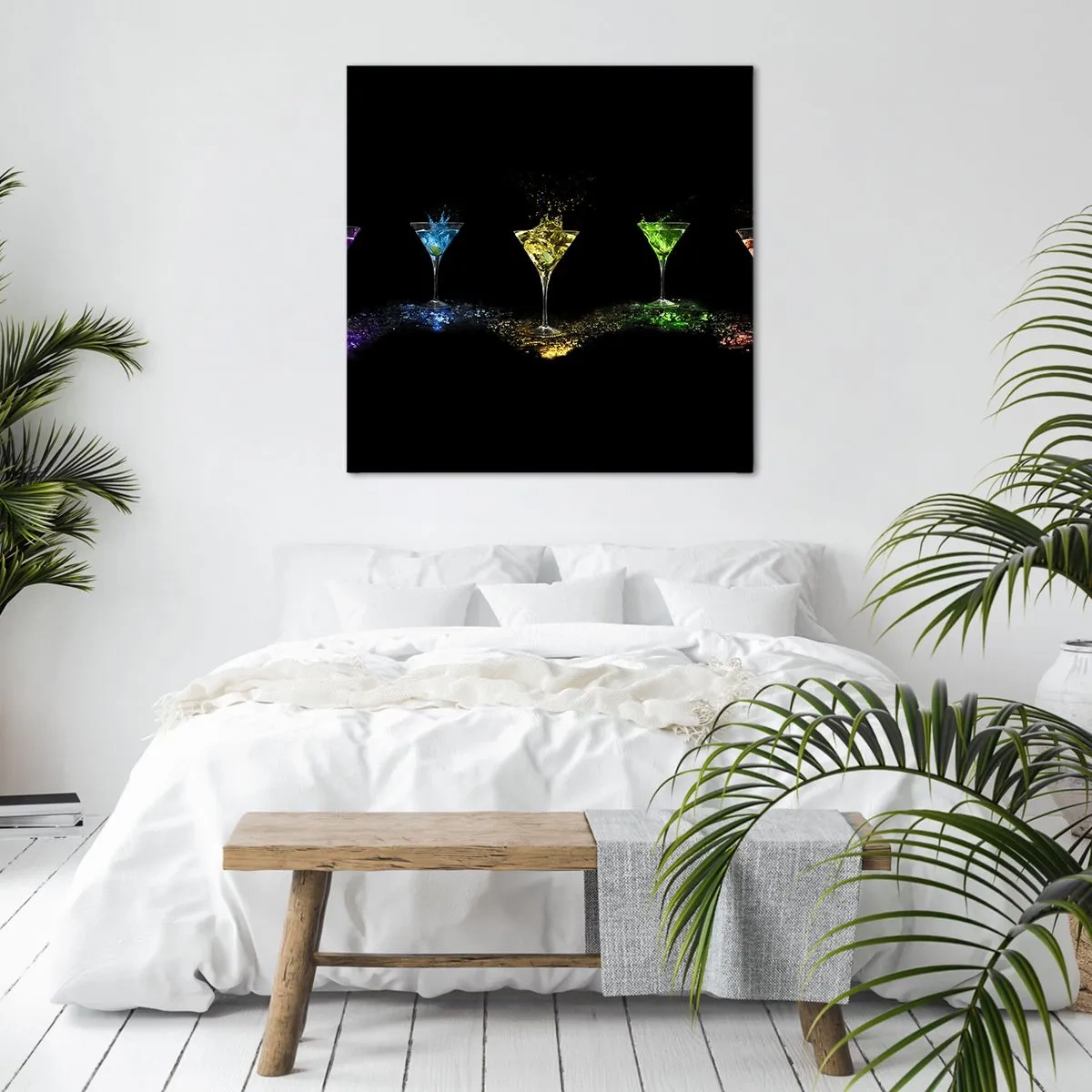 Quadro su tela - Stampe su Tela - I colori della gioia nel mondo dei cristalli - 40x40 cm