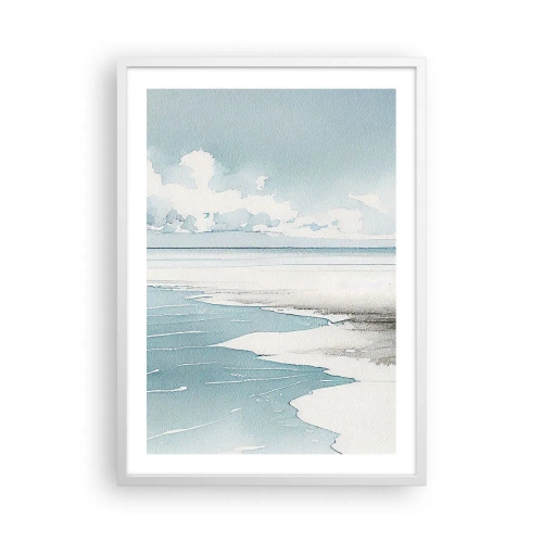 Poster in cornice bianca - Marea dolce - 50x70 cm