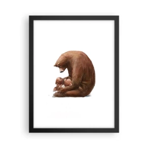 Poster in cornice nera - Sogni d'oro, bambini - 30x40 cm