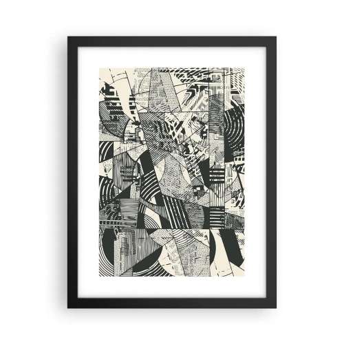 Poster in cornice nera - Dinamica della contemporaneità - 30x40 cm